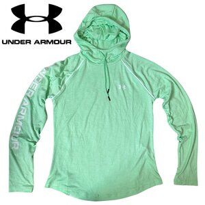 NWOT Under Armour Women's Loose Fit Light Green Lightweight Hoodie Size Small